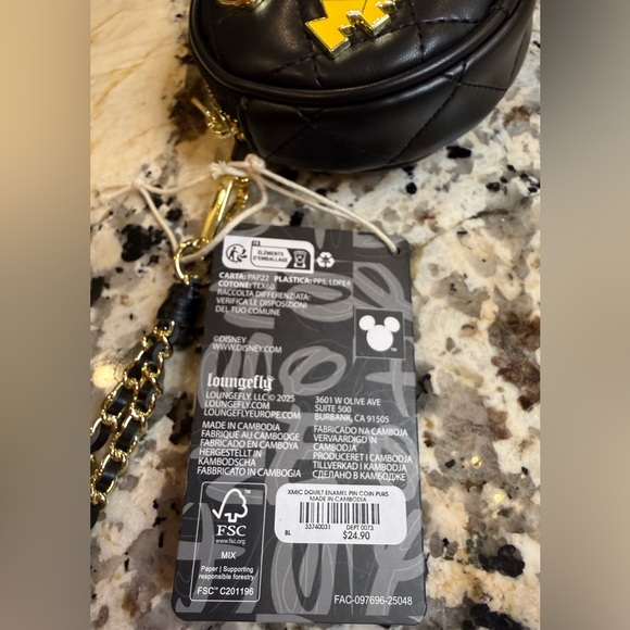 NWT Loungefly Disney Mickey Mouse Icons Quilted Coin Purse - Picture 4 of 4